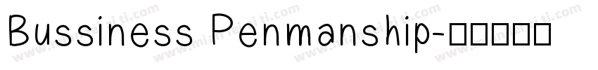 Bussiness Penmanship字体转换